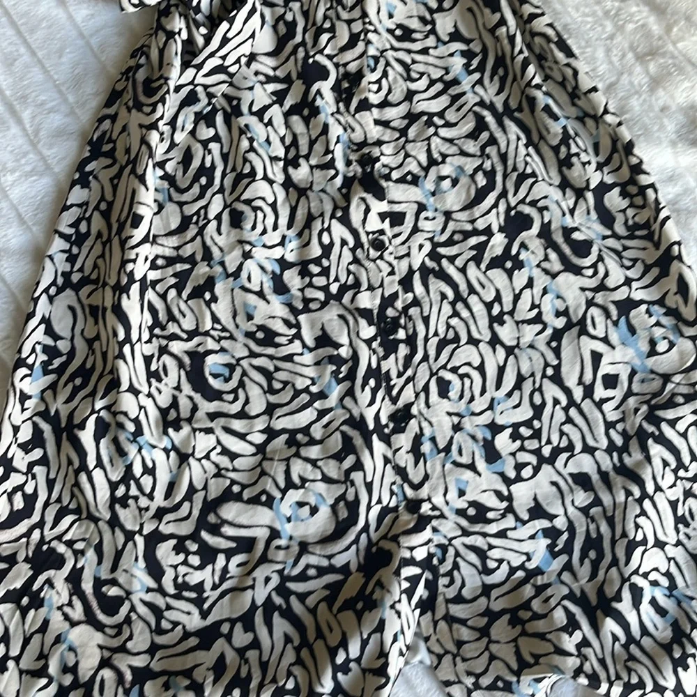 ICHI Jepia Pattern Midi Dress